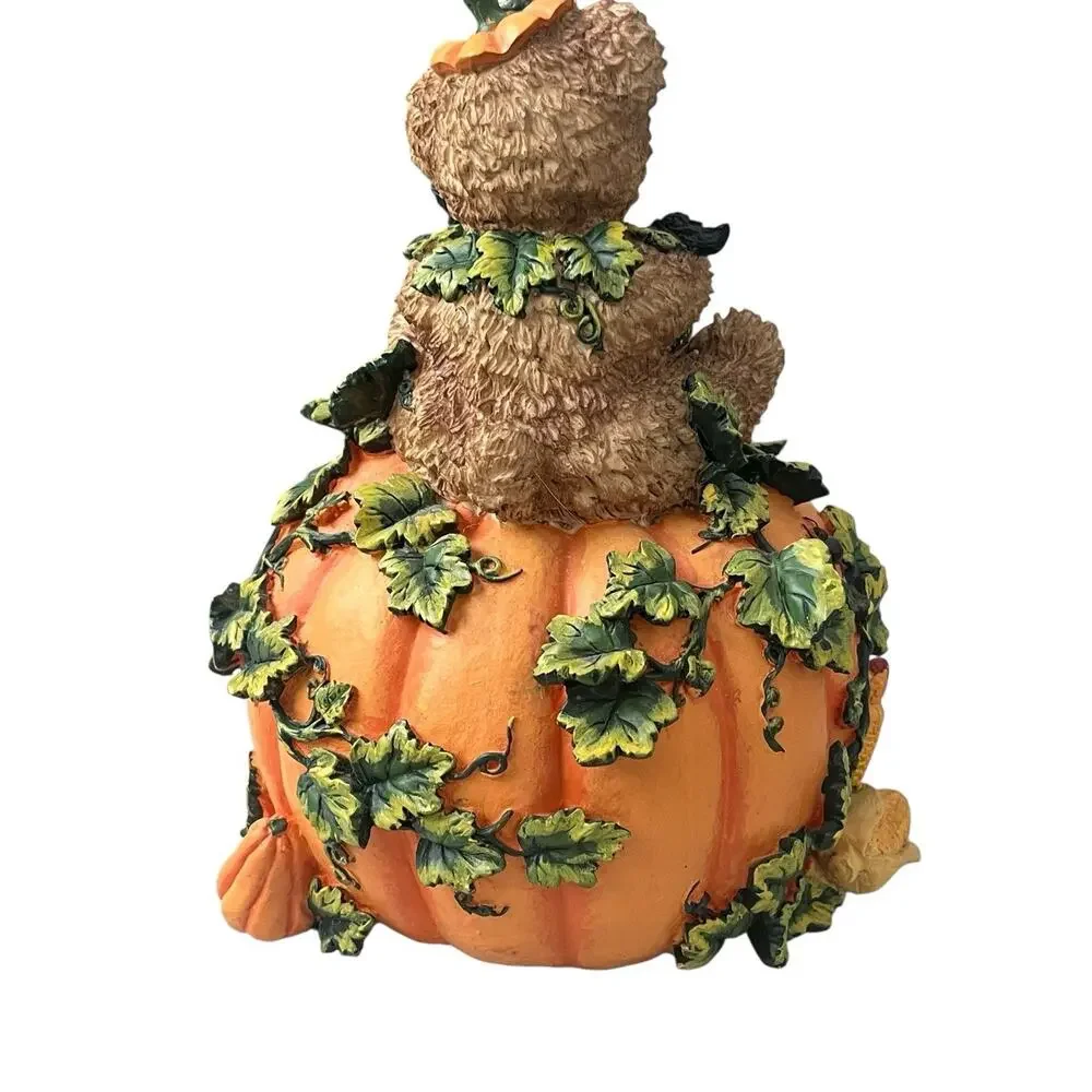 Vintage Gloria Jeans Exclusive Halloween Light Up Pumpkin Cat WORKS Fall Harvest